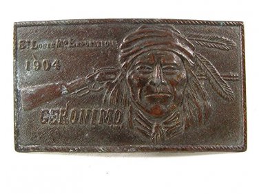 1904 St. Louis Mo. Exposition GERONIMO Belt Buckle 103116