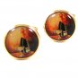 Silver Tone Picture of Glass & MOET Champagne Cufflinks 92316