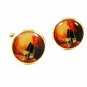 Silver Tone Picture of Glass & MOET Champagne Cufflinks 92316