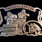 1997 C&J Tactical officer Enameled Belt Buckle Made in USA