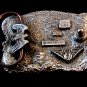 1997 C&J Tactical officer Enameled Belt Buckle Made in USA