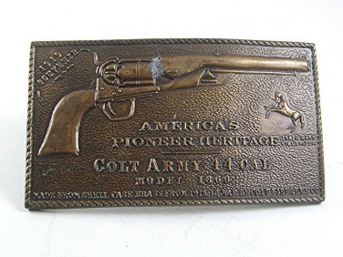 Vintage American Pioneer Heritage Colt  Army 44 Caliber Buckle 101317