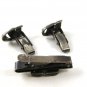 Vintage Silver Tone Comedy & Tragedy Theatre Cufflinks & Tie Clasp 10316