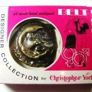 MIB 1970's Moon Child Belt Buckle By Christopher York Designer 93015