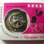 MIB 1970's Moon Child Belt Buckle By Christopher York Designer 93015