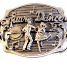 Vintage 1989 Square Dance Buckle Belt Buckle by Arroyo Grande