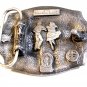 Vintage 1989 Square Dance Buckle Belt Buckle by Arroyo Grande