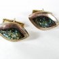Taxco Mexican Sterling Silver & Abalone Cufflinks By JSF 41416