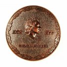 Coppertone Silver Jubilee Queen Elizabeth II Belt Buckle By TW 42316