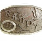 Art Deco RANDY Downhill Skier Duck Belt Buckle By HOOK FAST 32217