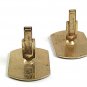 Vintage Goldtone Brown Intiials / Letters  Cufflinks By SWANK PAT 2472958 101817