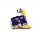 1960's Drum Major / Majorettes Blue & Yellow Hat Enameled Charm 61314