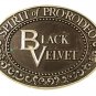 Black Velvet Whiskey Spirit of Pro-Rodeo Belt Buckle By HEUBLEIN 8816