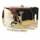Military / Army Clamp Style Initial / Letter N Belt Buckle 9616a