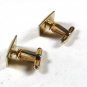 Vintage Gold Tone White Initial S Cufflinks By HICKOK USA 52116