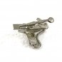 Vintage Silvertone Corded Phone Tie Clasp By ITT 7717