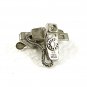 Vintage Silvertone Corded Phone Tie Clasp By ITT 7717