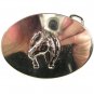 Small Western Rodeo Silvertone Horse Shoe Belt Buckle Unbranded 3416