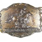 Vintage  Wells Fargo Rider On Horse Belt Buckle 72916