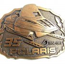 Vintage 35th Anniversary POLARIS Ski Mobile Belt Buckle 112717