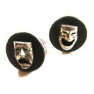 Sterling Silver Comedy Tragedy Theatre Cufflinks by FENWICK & SAILOR 12615