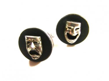 Sterling Silver Comedy Tragedy Theatre Cufflinks by FENWICK & SAILOR 12615