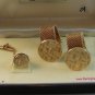 Vintage Mint in the Box Gold Tone Wrap Around Cufflinks & Matching Tie Tac