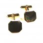 1960's - 70's Goldtone & Abalone Cufflinks by SWANK 111715