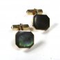 1960's - 70's Goldtone & Abalone Cufflinks by SWANK 111715