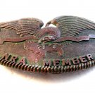 Vintage NRA Member Winning the War for the Minds of Men Belt Buckle