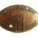 Vintage Legion Of The Moose Degree of Service Belt Buckle 12317