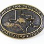 1982 Texas Eastman Project Brass Belt Buckle By BTS Made In USA 51016