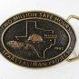1982 Texas Eastman Project Brass Belt Buckle By BTS Made In USA 51016