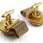 Classic 1970's Greek Roman Goldtone Male Female Cufflinks By DANTE 8917