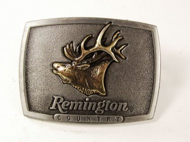 1986 Remington Bugling Elk Belt Buckle By SID BELL 72616