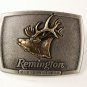1986 Remington Bugling Elk Belt Buckle By SID BELL 72616