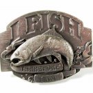 1992 I Fish Therefore I Am Belt Buckle  By SISKIYOU 41116