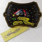 Death Before Dishonor Black Belt Buckle By ED HARDY 33116 With Tag