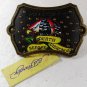 Death Before Dishonor Black Belt Buckle By ED HARDY 33116 With Tag