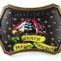 Death Before Dishonor Black Belt Buckle By ED HARDY 33116 With Tag