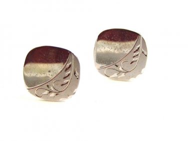 Vintage 1950's - 1960's Sterling Silver Cufflinks jjj