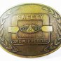 Safety Our Link To The Future Brass Belt Buckle Unbranded 111615