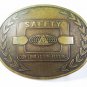 Safety Our Link To The Future Brass Belt Buckle Unbranded 111615