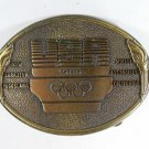 1984 USA Olympic Gold Tone Belt Buckle Made In USA 5516