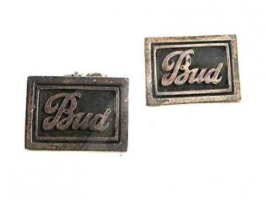 1940's-50's Sterling Silver BUD Cufflinks Patent No. 2472958 111616