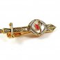 Vintage Damascene Matador Bull Fighter Tie Clasp 32017