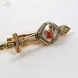 Vintage Damascene Matador Bull Fighter Tie Clasp 32017