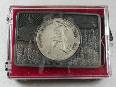 National Scout Jamboree 1950 Valley Forge Coin Belt Buckle 2616