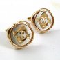 1950's Goldtone & Silvertone Dolphins or Porpoises Cufflinks 4317
