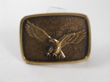 Brass American Eagle In Flight Dress Belt Buckle By BTS U.S.A. 92016